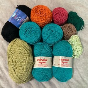 Assortment of Yarn Skeins
